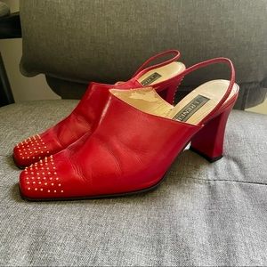 J Reneé Slingback Gold Studded Heel